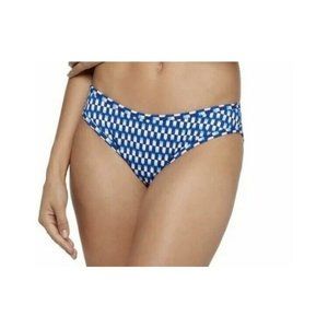 TART SWIM Women's Printed Bikini Bottom Swimwear‎ Sz. Medium Swimsuit Swim Blue